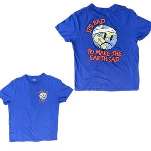 No Planet B Sad Earth T-Shirt Size XL